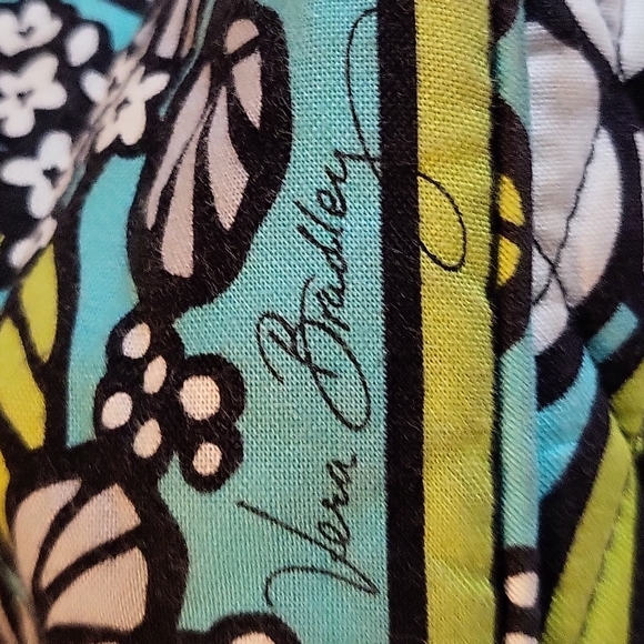 Vera Bradley Purse - good used condition - turquoise, black, white, green - Picture 7 of 10